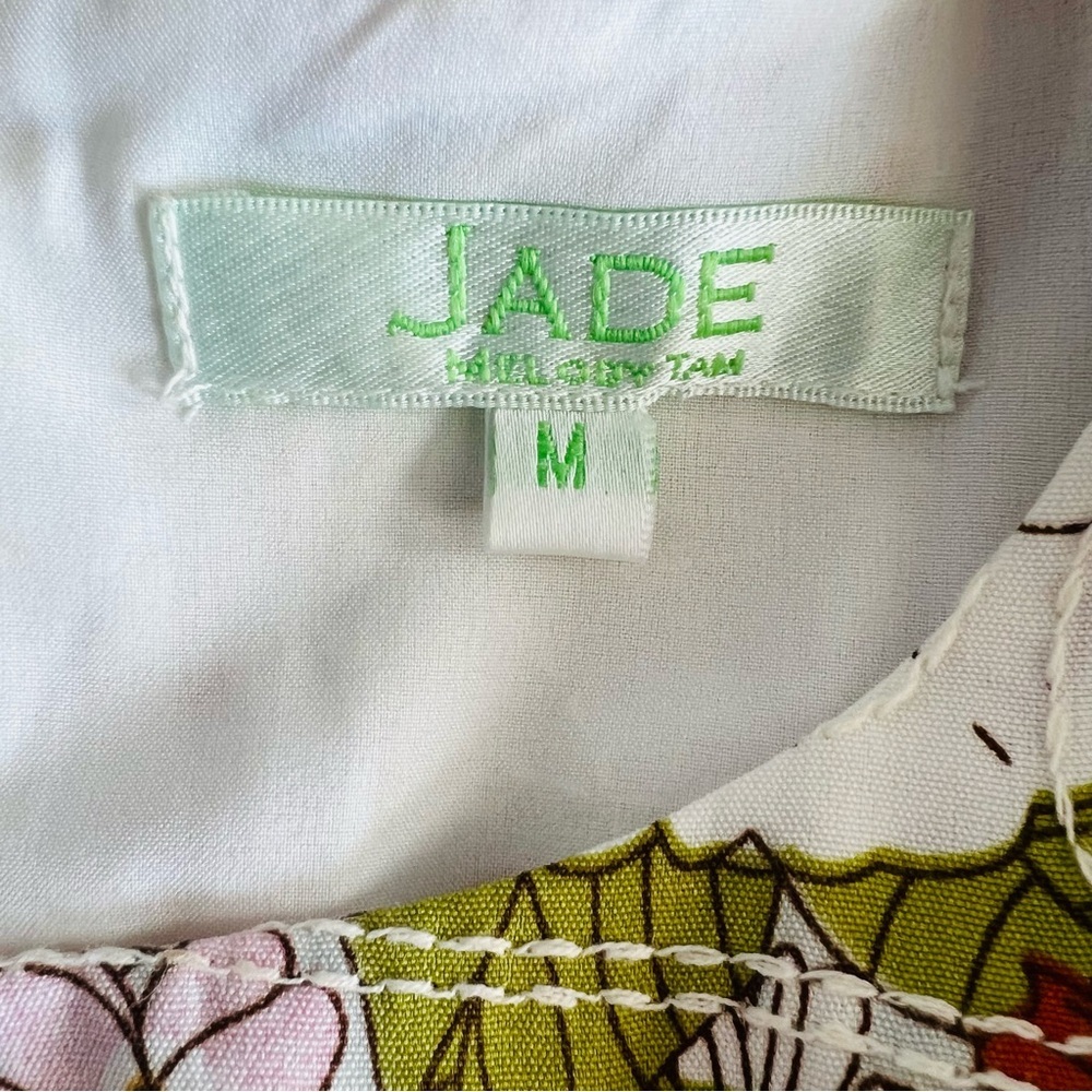 Jade Melody Tam Floral Embroidered Patchwork Garden Dress Medium - Picture 6 of 7